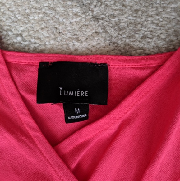 NWT Pink Sleeveless Wrap Top - Picture 4 of 5